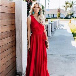 NWT Vici Red Maxi Dress Small